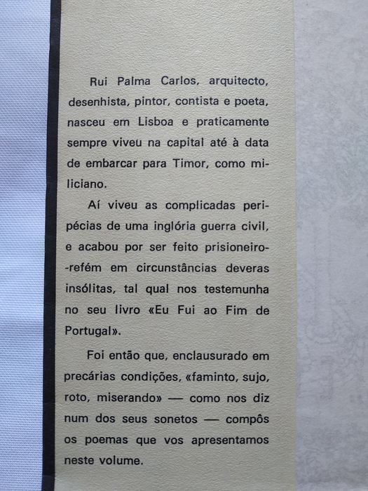 «Livro "Lisboética" e Outros Poemas de "Rui Palma Carlos"