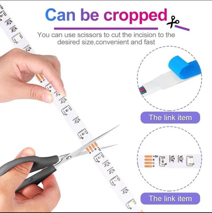 Светодиодная лента 10м, RGB Led.