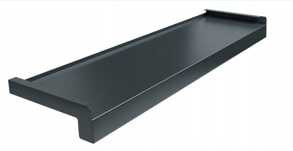 5x Parapet stalowy zewnetrzny 25x90cm, antracyt 7016, 250x900