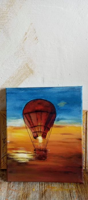 Серия из трёх картин "Пылающий закат"