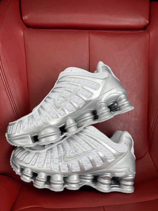 (БЕЗ ПЕРЕДОПЛАТИ) Nike Shox TL Metallic Silver найк шокс сріблясті