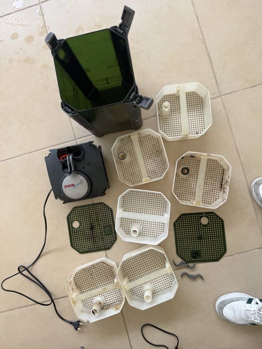 Filtro EHEIM completo + 3 cestos extra (ler descrição)