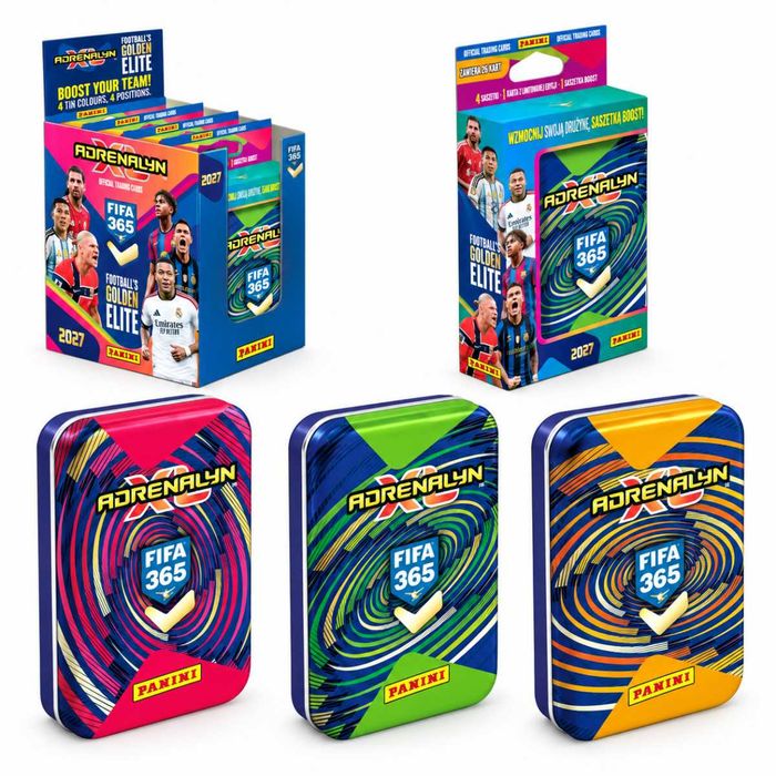 MINI PUSZKA Kolekcjonera FIFA 365 Adrenalyn XL 2027 Panini | 26 KART