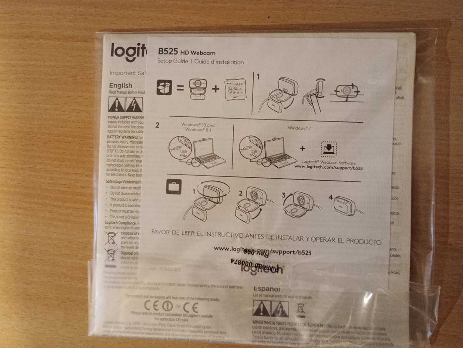 Kamera internetowa Logitech B525 HD 1280x720 autofocus mikrofon