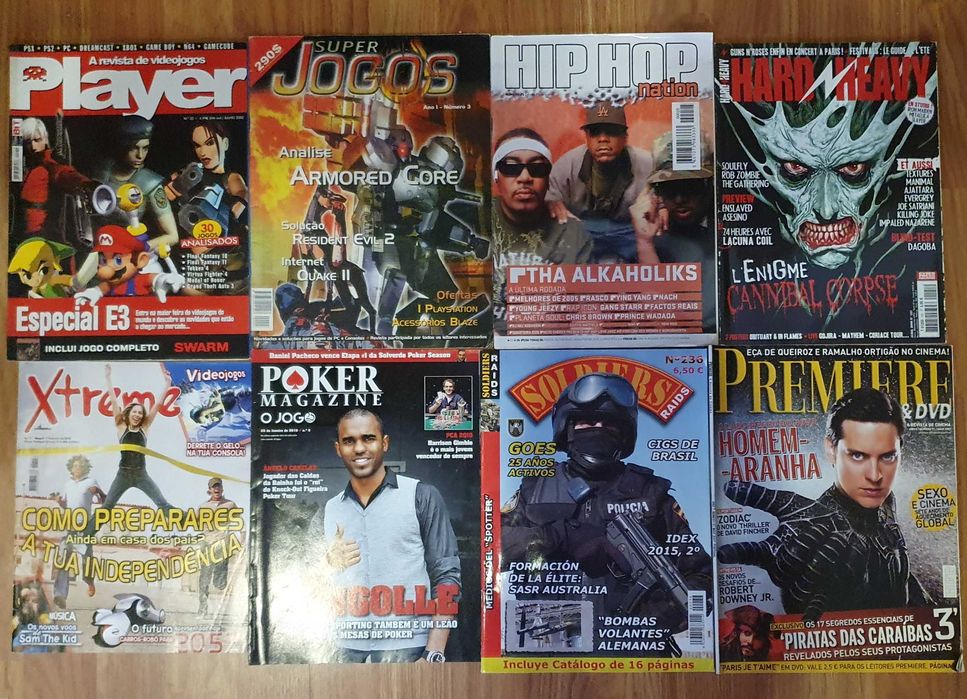 Revistas vintage: Hip Hop, Video, Audio, Casa Claudia, Connect, PC,etc