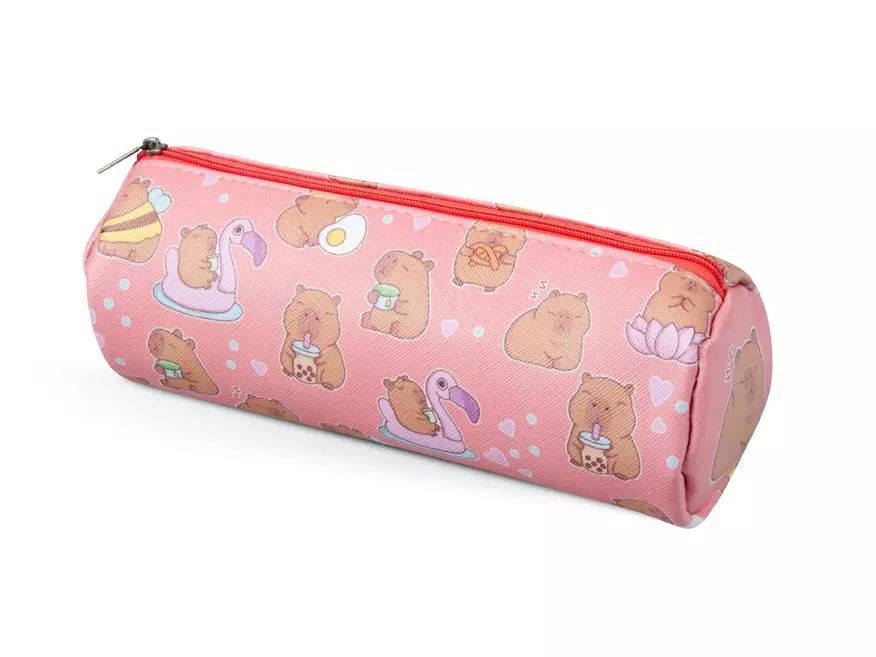 Piórnik saszetka print kapibary 7x20cm. MFP