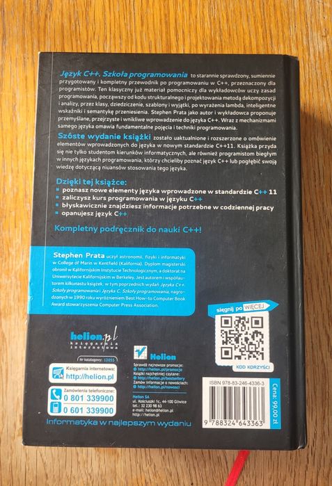 Książka: Język C++, Szkoła programowania autorstwa Stephena Prata