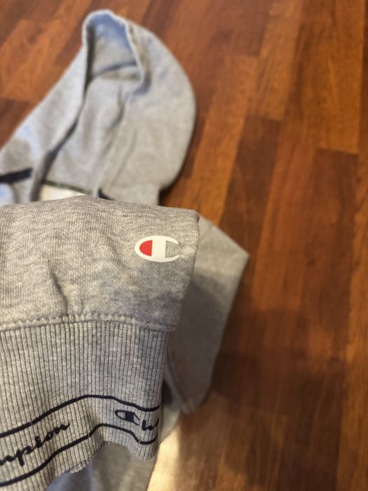 Кофта зіпка Champion сіра