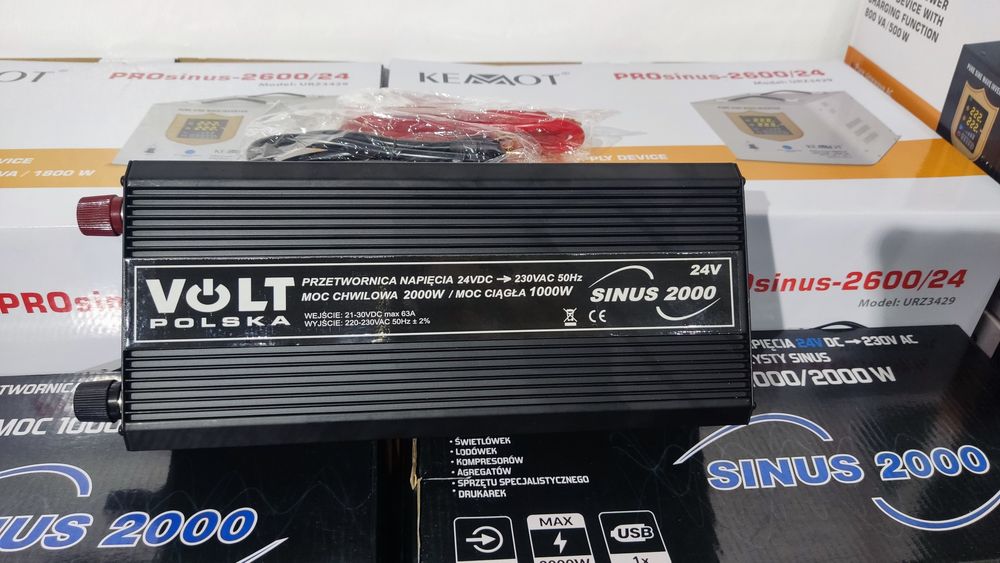 Інвертор перетворювач 24/220v  2kWt Volt чиста синусоїда