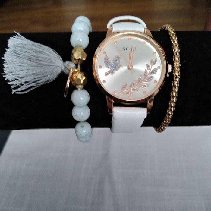 Damski komplet zegarek i bransoletki nowy