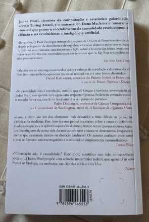 Judea Pearl e Dana Mackenzie - Livro do Porque (Novo-portes gratis)