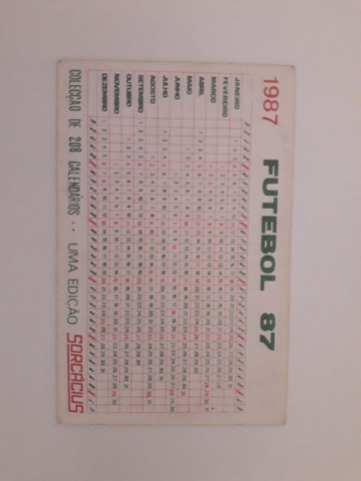 Calendários Futebol 87 Socarcius