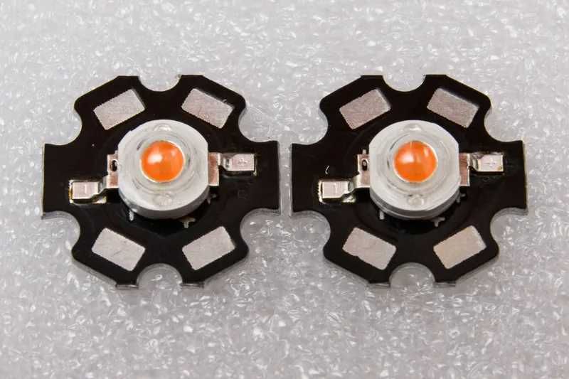 Фито Светодиод 3W для растений  + подложка УСКИ LED 3W 400-840nm