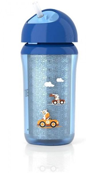 Термочашка с трубочкой Philips Avent, 260мл, 12 мес SCF76600, со склад