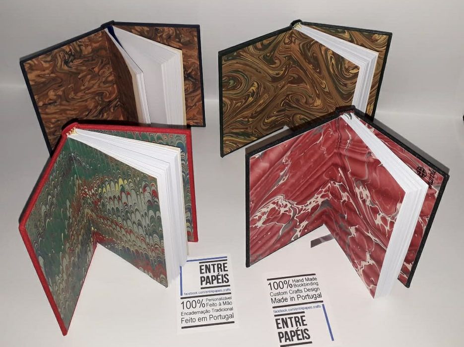 Livros de Apontamentos encadernação 100% manual Qualidade superior