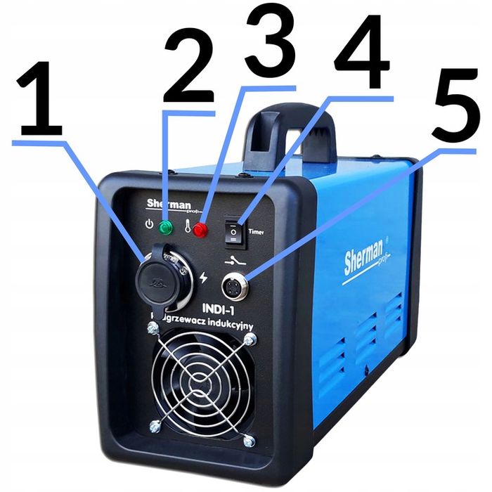 Podgrzewacz Indukcyjny Do Śrub Nagrzewnica Sherman Indi-1 230v Igbt 2k