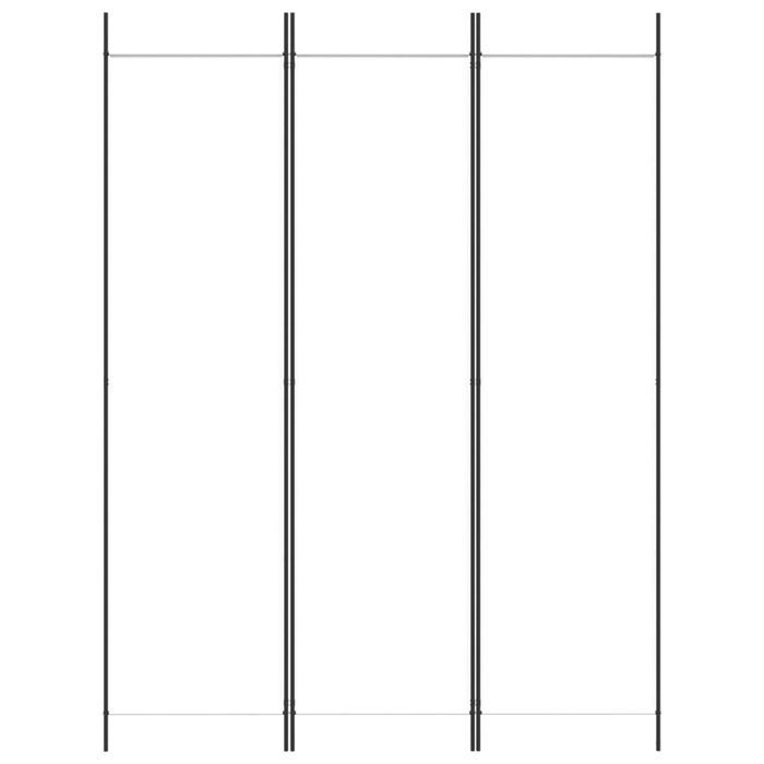 vidaXL Parawan 3-panelowy, biały,150x200 cm, tkanina