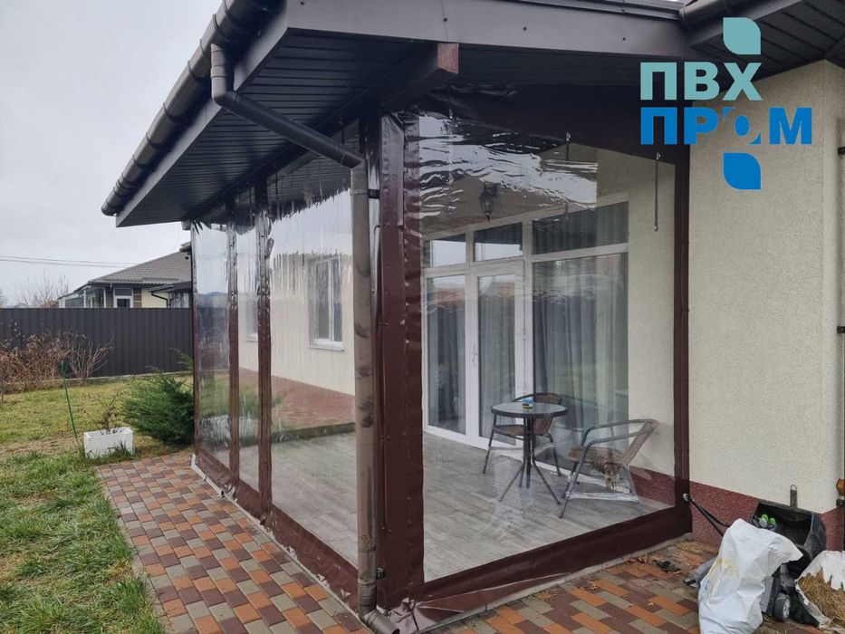 М'які вікна для терас / альтанок / веранд / штори пвх