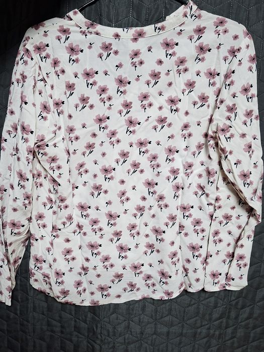 Kwiecista bluzka ICHI | Delikatny wzór, styl boho/casual | Rozmiar M