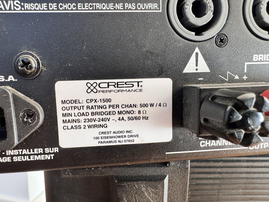 Amplificador Crest CPX 1500