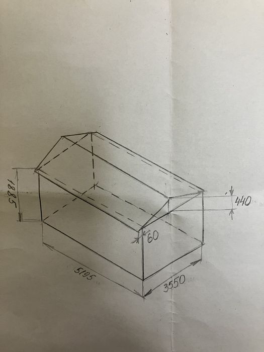 Гараж металлический (без земли)