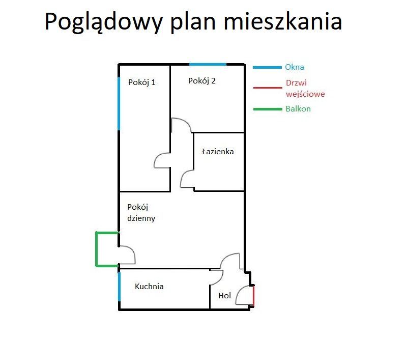 Mieszkanie 3-pokojowe z balkonem i piwnicą w centrum Działdowa