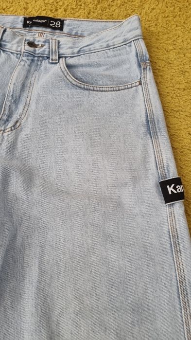 Szerokie spodnie męskie Kamuflage