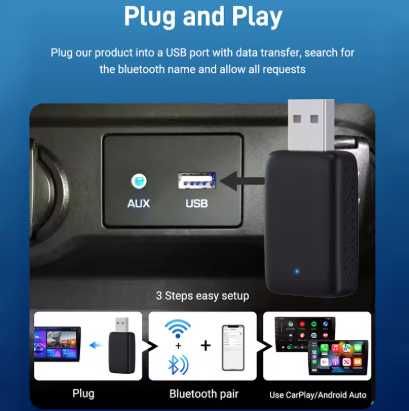 Адаптер CarPlay / Android Auto 2 в 1 перевірка сумісності з вашим авто