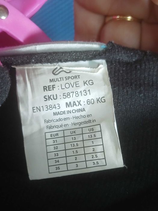 Patins em linha para menina