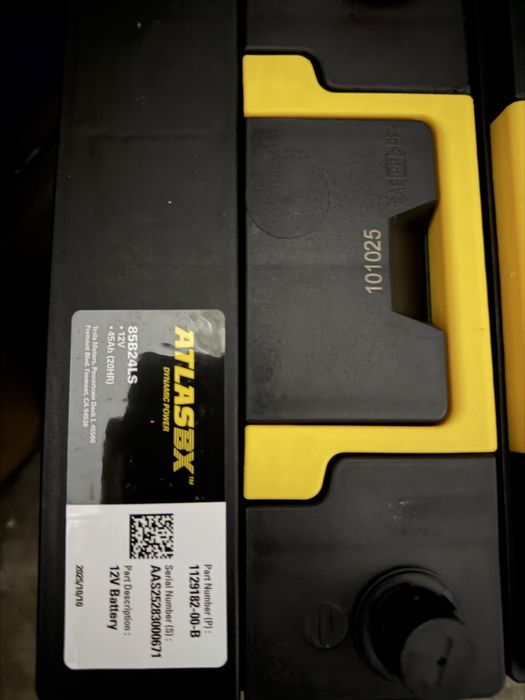 Atlas BX Tesla 12V 45Ah 1129182-00-B 85B24LS, 16V LI-ION BATTERY