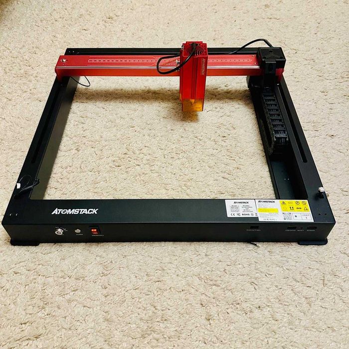 Лазерний гравер ATOMSTACK A12 Ultra з вбудованою камерою і корпусом B3