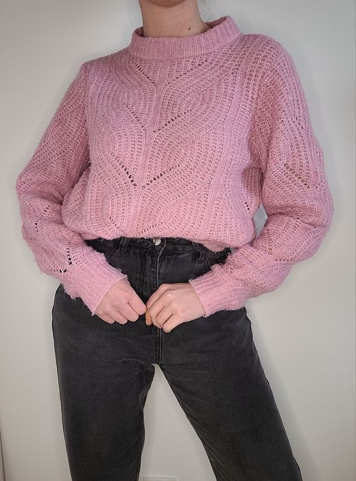 Ażurowy sweter oversize boho Pieces