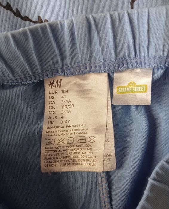 H&M piżamy piżama 104 chlopiec