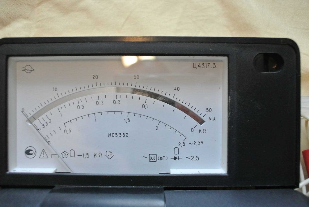 Тестер мультиметр Ц4317.3 редкий раскладной