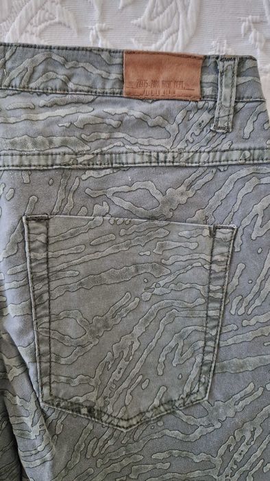 Calças verdes Zara, tamanho 36