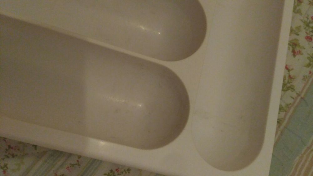 Porta talheres, branco, 33x28.5, usado