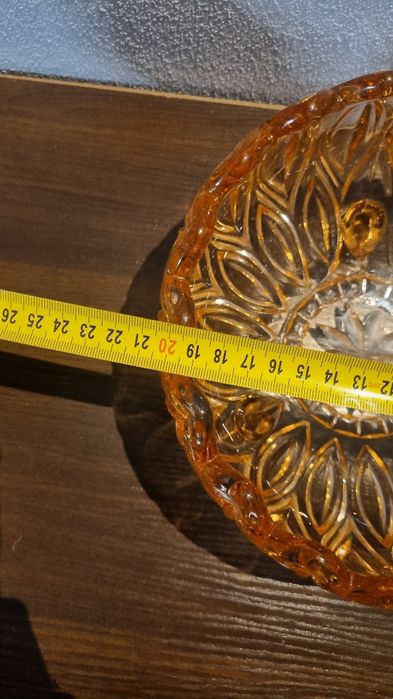 Lausitzer Orion Duża Patera Rozalinowa 20 cm | Niemcy lata 60