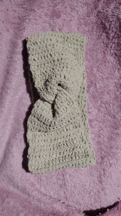 Opaska na głowę beż