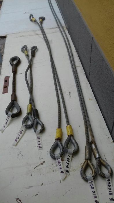 Cabos de aço vários tamanhos/diâmetros