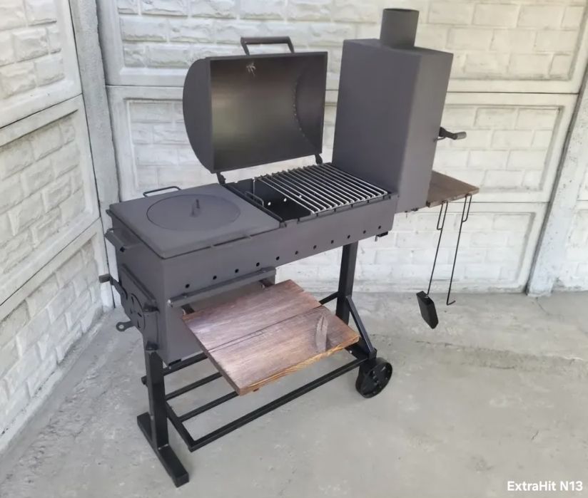 •3/4/5мм • Мангал 3в1: Барбекю, Гриль, Коптильня, Печь под Казан