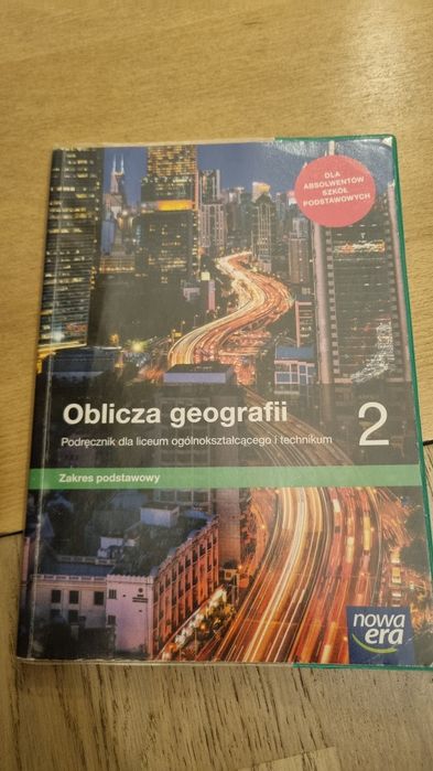 Podręcznik do liceum i technikum geografia 2 klasa zakres podstawowy Nowa Era  Rachwał