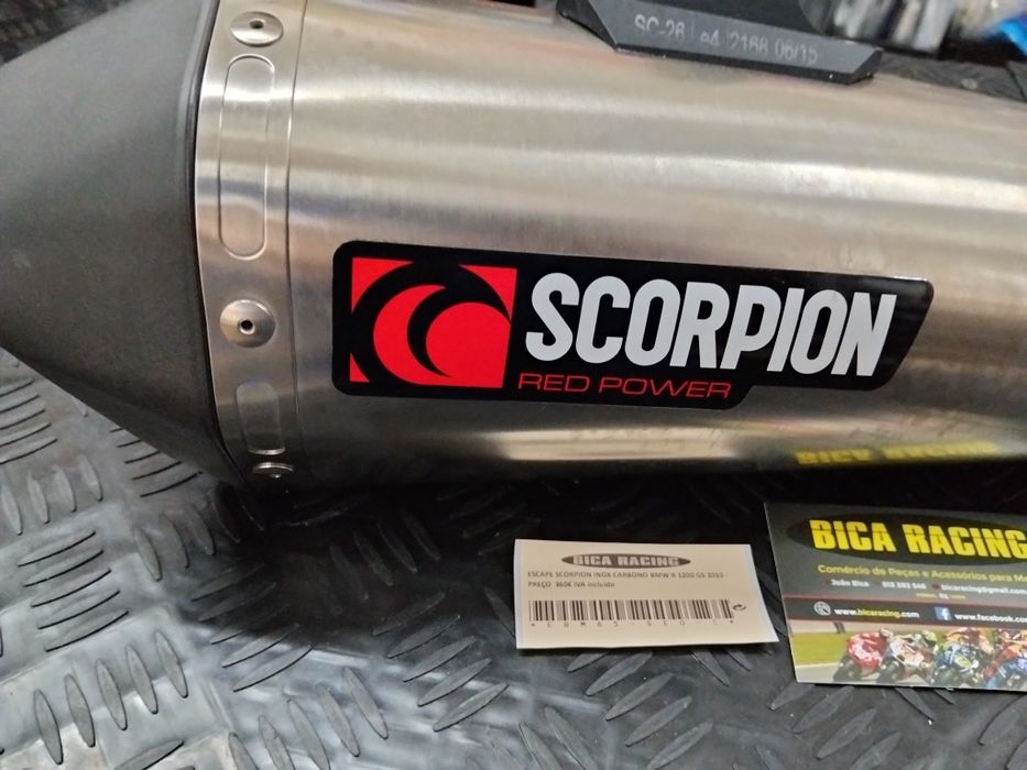 Escape Scorpion Serket BMW S1000R de 2014-.. inox cónico NOVOS
