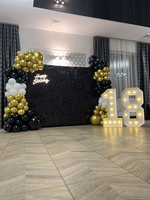 Panele Cekinowe Tło do ścianki do zdjec Czarne DOSTEPNE 144 SZTUK