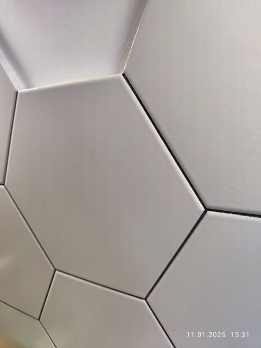 Płytki białe Hexagon sześciokąt