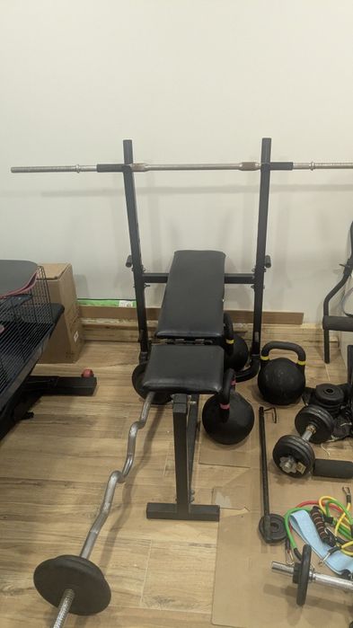 Banco de musculação com barra64740000293763121