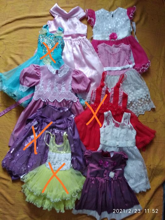 Нарядное, праздничное платье, 2 - 6 лет