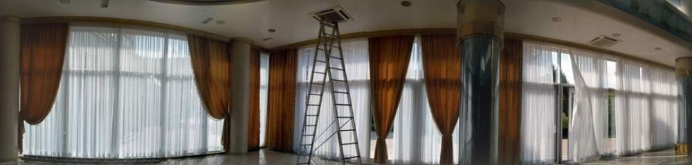 Стирка штор, чехлов на мебель