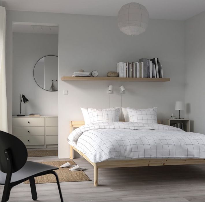 Cama ikea Neiden madeira