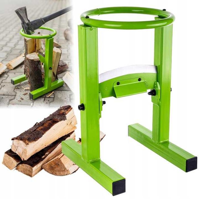 łuparka ręczna do drewna drzewa gilotyna rębak stojak uchwyt mocowanie