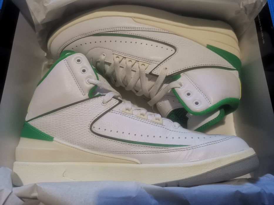 Saldos até Domingo. Sapatilhas Nike Jordan 2 Retro Lucky Green TAM 42,5 como novas